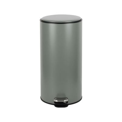 Falcon 30L Pedal Bin Soft Close Iron With Powder Coating Green 33X62Cm