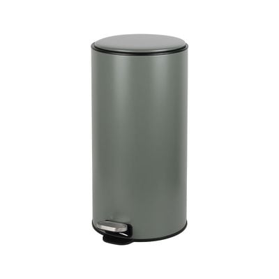 Falcon 30L Pedal Bin Soft Close Iron With Powder Coating Green 33X62Cm