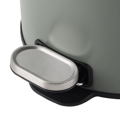 Falcon 30L Pedal Bin Soft Close Iron With Powder Coating Green 33X62Cm