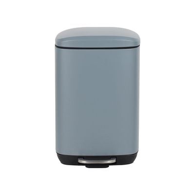 Falcon 5L Pedal Bin Soft Close Iron With Powder Coating Grey 21X19.5X32.5Cm