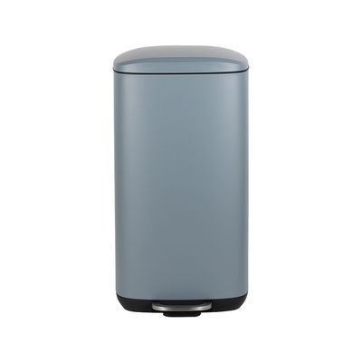 Falcon 30L Pedal Bin Soft Close Iron With Powder Coating Grey 34.5X30.5X67Cm