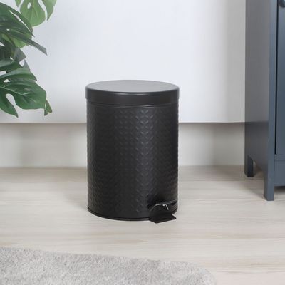 Falcon 5L Pomo Pedal Bin Black 20.5X28Cm