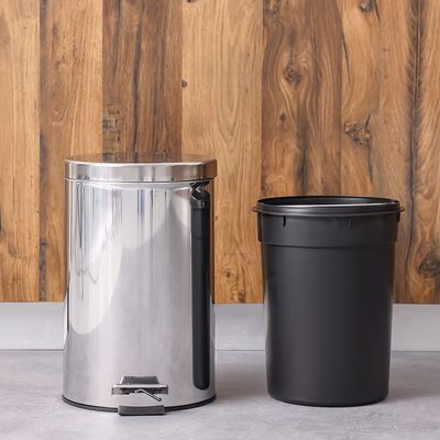 Falcon 5L Stainelss Steel Dustbin 20X27.5Cm