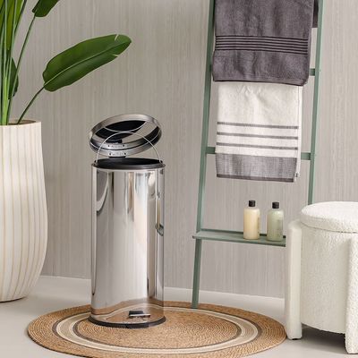 Falcon Stainless Steel Dustbin - 30L - 29x65 cm