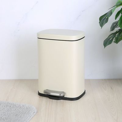 Falcon Pedal Bin Soft Close with Powder Coating - Beige - 5L 