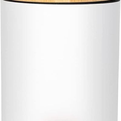 Orchid 12L Bamboo Lid Pedal Dustbin With Soft-Close