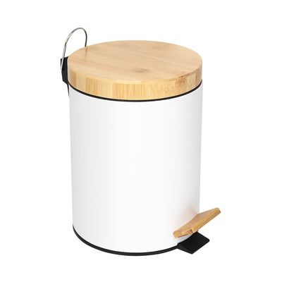 Orchid 20L Bamboo Lid Pedal Dustbin With Soft-Close