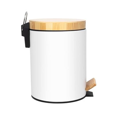 Orchid 20L Bamboo Lid Pedal Dustbin With Soft-Close