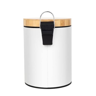 Orchid 20L Bamboo Lid Pedal Dustbin With Soft-Close