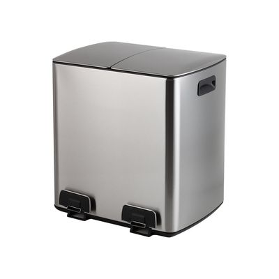 Falcon SS 40 (20 + 20L) Soft Close Recycle Bin With Finger Proof Varnish Matte 47 X 34.5X 48 Cm