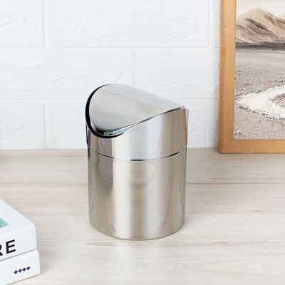 Macaw Stainless Stell Table Dustbin 12 X 16.5Cm