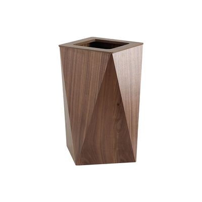 Macaw 10L Geometric Dustbin With Pp Inner Bucket 21.5 X 21.5 X 40Cm Darknatural