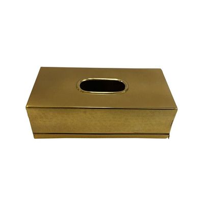 Aspen Tissue Box- Gold