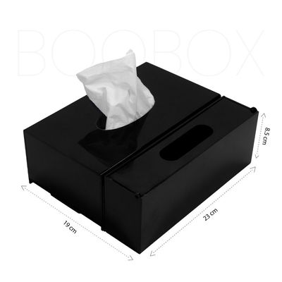 The Boobox Smart Tissue Box Black 23Cm X 19Cm X 8.5Cm