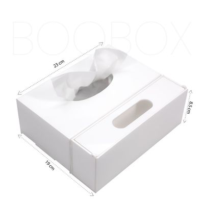 The Boobox Smart Tissue Box White 23Cm X 19Cm X 8.5Cm