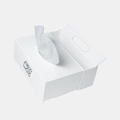 The Boobox Smart Tissue Box White 23Cm X 19Cm X 8.5Cm