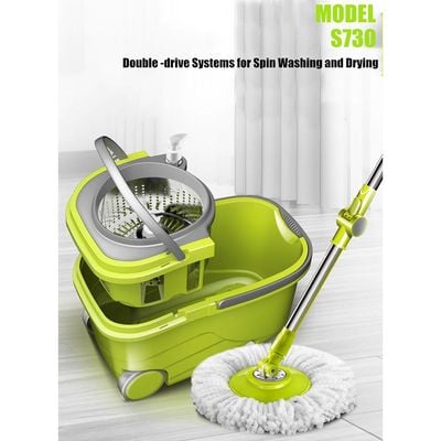 Harmony Mop Bucket With Two Mop Refill White 47X28X27Cm 