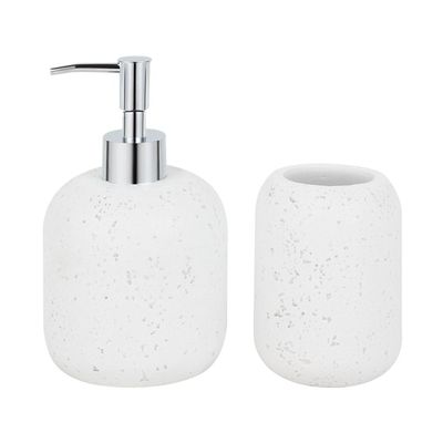 Adelyn Set Of 2 Bath Set White 9.7X16.2 Cm Rb23397-Set2