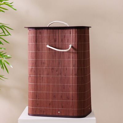 Magnus Bamboo Laundry Basket Natural 42.5X32.5X60.5Cm 