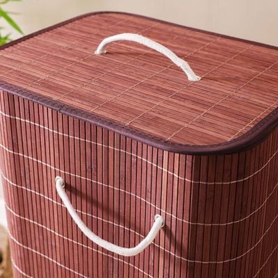 Magnus Bamboo Laundry Basket Natural 42.5X32.5X60.5Cm 