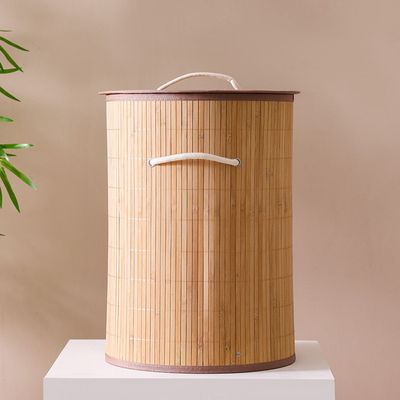 Magnus Bamboo Laundry Basket Natural 37X50Cm 