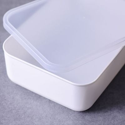 Magnus Plastic Organizer With Lid White 26.5X18.5X8.5Cm 