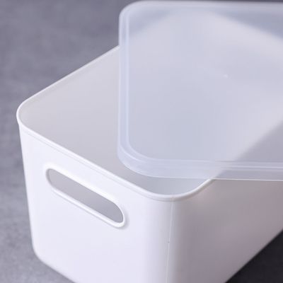 Magnus Plastic Organizer With Lid White 26.5X18.5X16.5Cm 