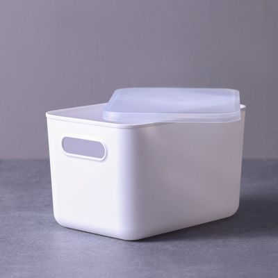 Magnus Plastic Organizer With Lid White 26.5X18.5X16.5Cm 