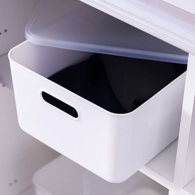 Magnus Plastic Organizer With Lid White 36.5X26.5X16.5Cm 