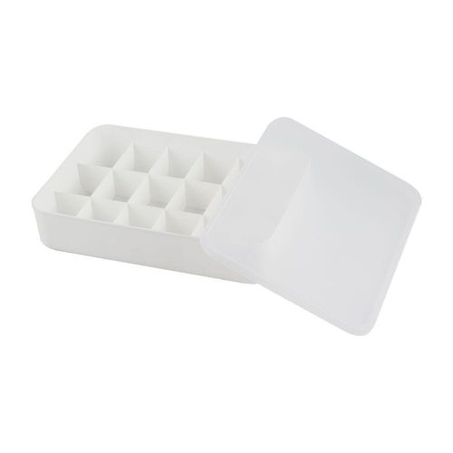 Magnus Plastic Organizer With Lid White 36.5X26.5X8.5Cm 