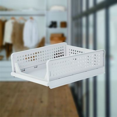 Magnus Foldable And Stackable Plastic Organizer  White 43X33X14Cm 
