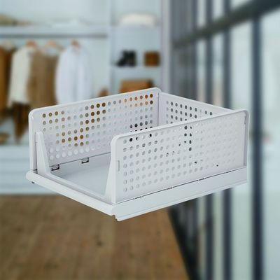 Magnus Foldable And Stackable Plastic Organizer  White 43X33X18.5Cm 