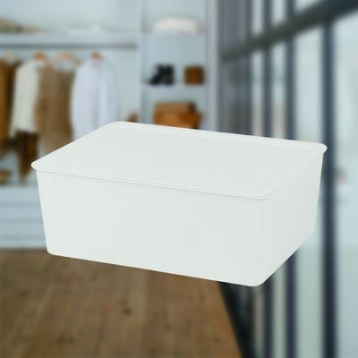 Magnus Plastic Closet Organizer With Lid White 30X23X11.6Cm 