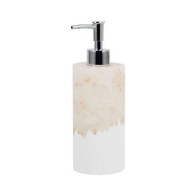 Delia Resin Lotion Dispenser Beige 7.4x20.8Cm