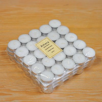 Amara 100 Pc Unscented White T Light Candles