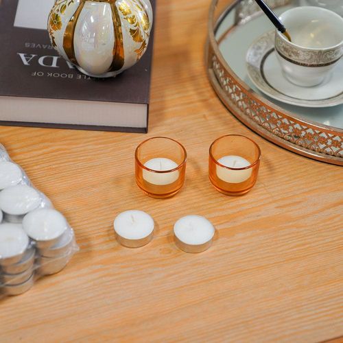 Amara 100 Pc Unscented White T Light Candles