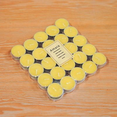 Amara 50 Pc Scented T Light Candle Lemon Grass