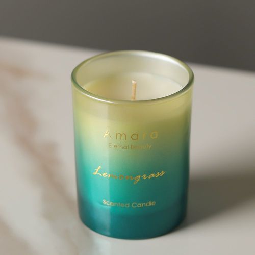 Amara Glass Jar Candle - Lemongrass 