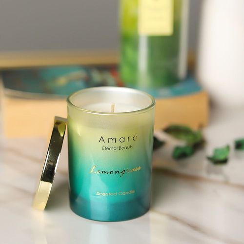 Amara Glass Jar Candle - Lemongrass 