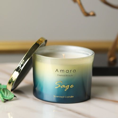 Amara Glass Jar Candle - Sage 