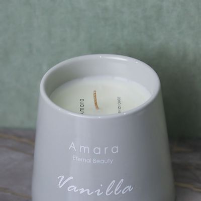 Amara Ceramic Candle - Vanilla 
