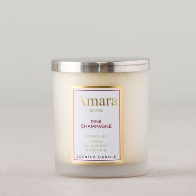 Amara Pink Champagne Jar Candle-200gms