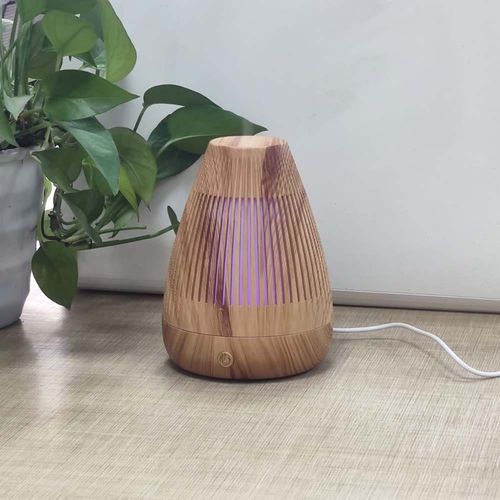 Tulip Wood Aroma Diffuser With Multiple Color Light