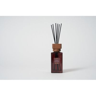 Amara 180ml Reed Diffuser Wood Lid Rattan Sticks Rural Baroque