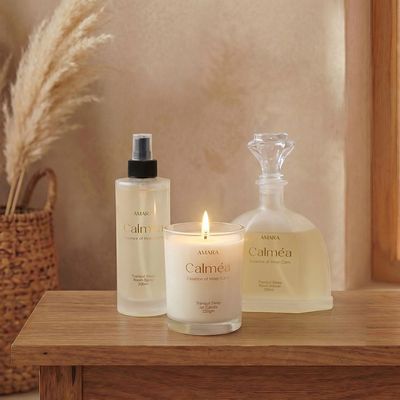 Calmea Tranquil Sleep Gift Set (Jar Candle- 220G, Room Spray- 200Ml, Reed Diffuser- 200Ml)