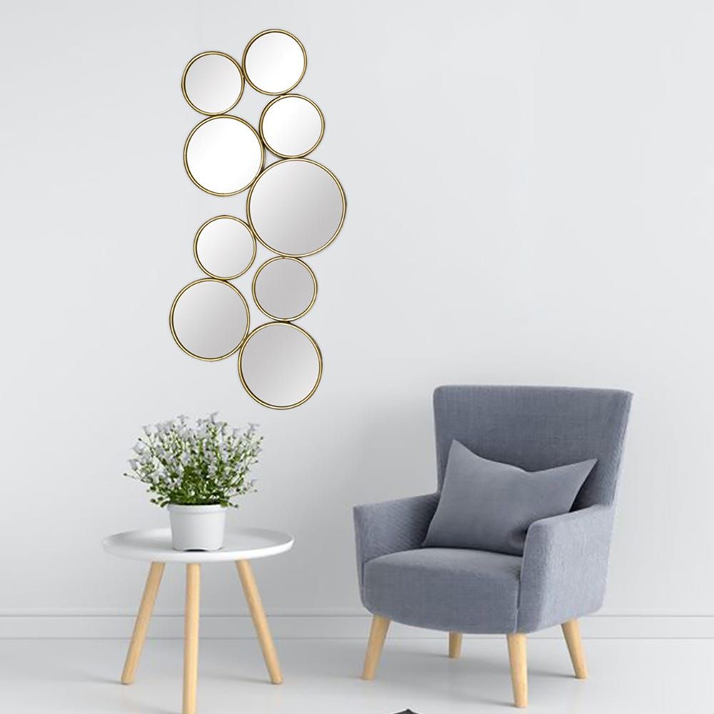 Metal deals round mirror