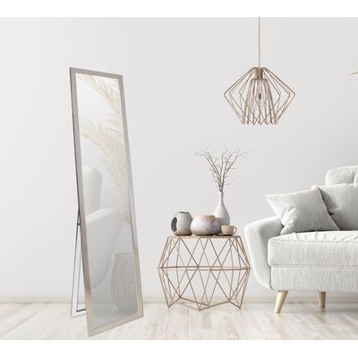 Petite Standing Mirror Silver 30x150cm 