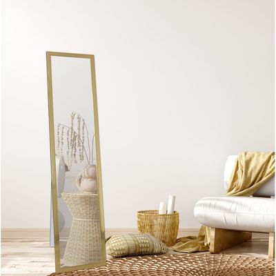 Petite Standing Mirror Gold 30x150cm 
