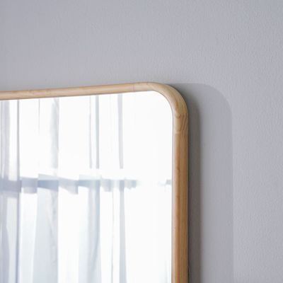 Petite Wooden Wall Mirror 60X90Cm 