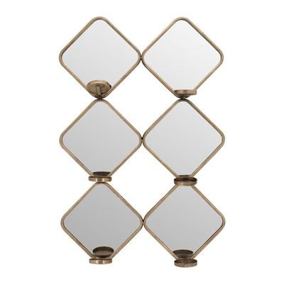 Petite Decorative Mirror Frame Gold 62.5X12.5X93.5Cm